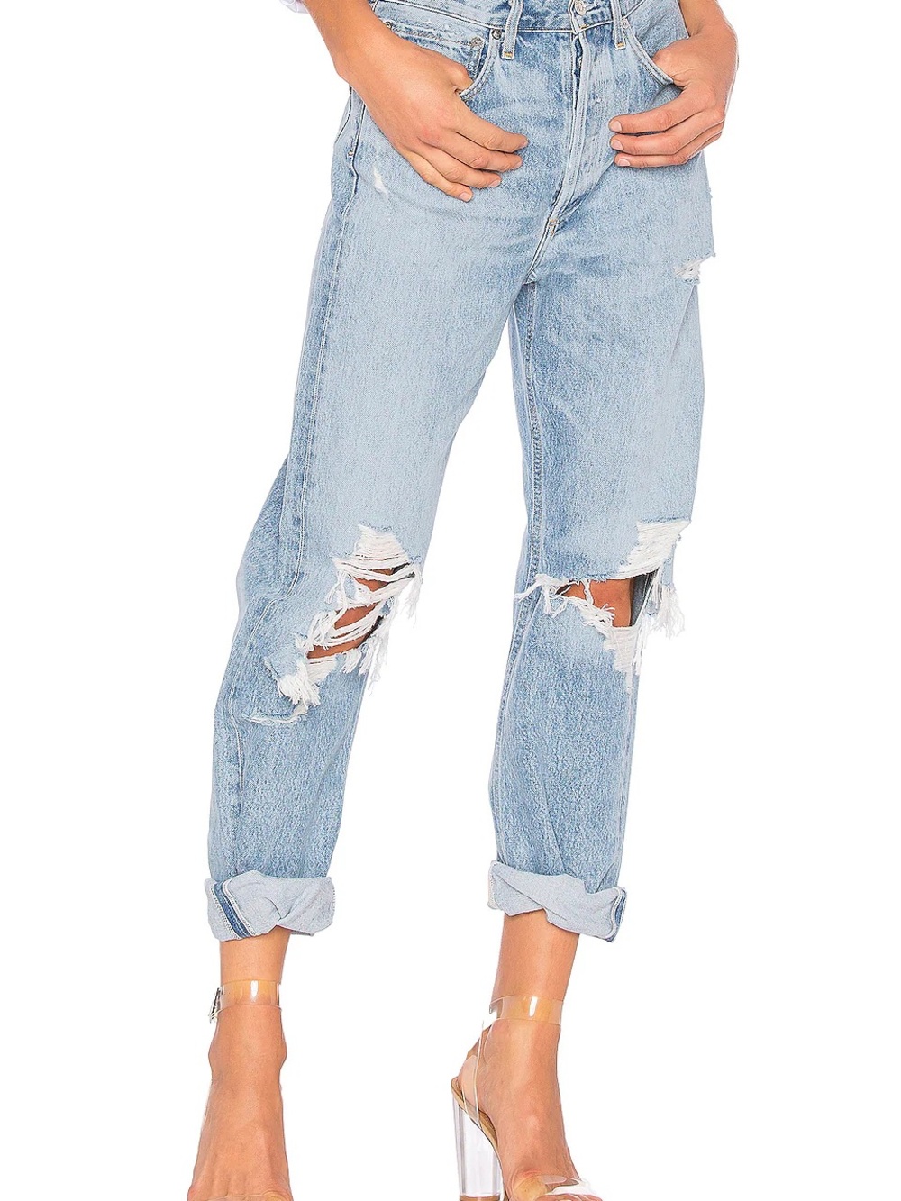 Agolde 90's Mid Rise Loose Fit Jeans in Fall Out size 24